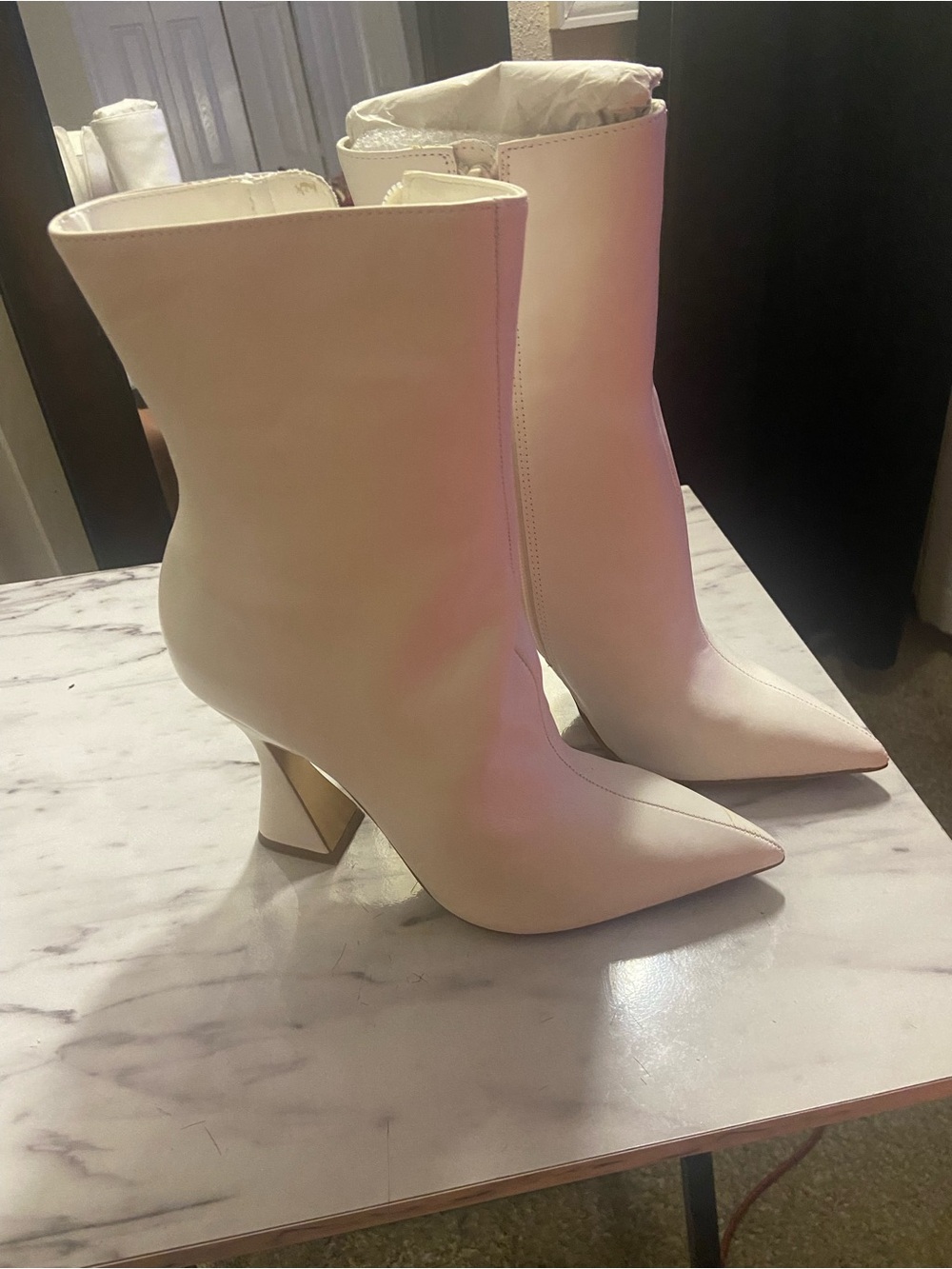 Beige Boots
